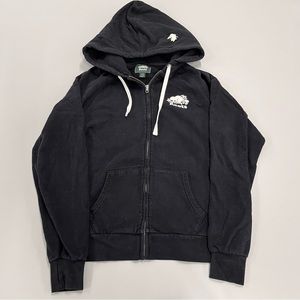 Roots Organic Full Zip Hoodie - Black